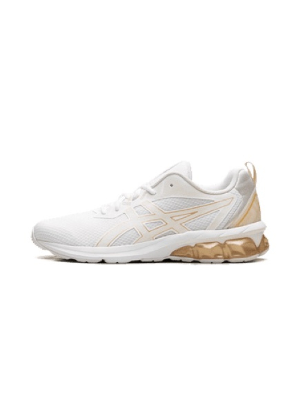 B ASICS GEL-Quantum 90 IV Women’s Size 9.5 White Champagne Gold Sneakers